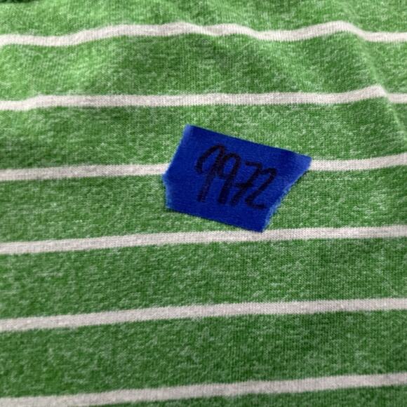 LRG Shirt Adult 2XL XXL Green Striped Henley Short Sleeve Casual Men's - Picture 14 of 14